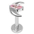 Titanium Internally Threaded Labrets 1.2mm - Jewelled Trekking Crescent Moon