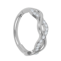 Titanium Novellia Hinged Clicker Ring