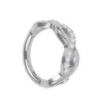 Titanium Novellia Hinged Clicker Ring