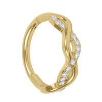 Titanium Novellia Hinged Clicker Ring