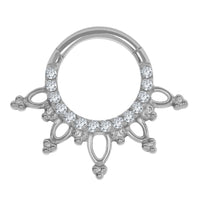 Titanium Jakarta Hinged Clicker Ring