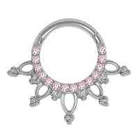 Titanium Jakarta Hinged Clicker Ring