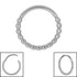 Titanium Yuki Hinged Clicker Ring