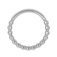 Titanium Yuki Hinged Clicker Ring