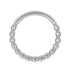 Titanium Yuki Hinged Clicker Ring