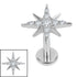 Titanium Internal Thread Jewelled Stjarna Labret
