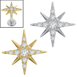 Titanium Internal Stjarna Jewelled Top