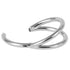 Titanium Double Band Hinged Clicker Ring