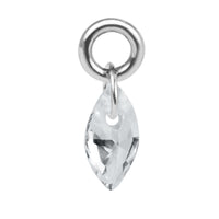 Titanium Floating Marquise Gem Charm