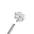 Titanium Internal Claw Set Jewelled Paw Print Top