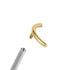 Titanium Internally Threaded Labrets 1.2mm - Smile Curved Bar