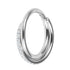 Titanium Pave Set Jewelled Crossover Hinged Clicker Ring
