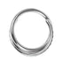 Titanium Pave Set Jewelled Crossover Hinged Clicker Ring