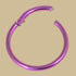 Titanium Hinged Clicker Ring 1.2 and 1.6mm Gauge