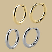 Titanium Huggie Ear Clicker Rings - Round (pairs)
