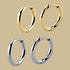 Titanium Huggie Ear Clicker Rings - Round (pairs)