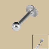 Titanium Internally Threaded Labrets 1.2mm