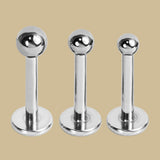 Titanium Threadless Labrets - Titanium (Bend/Push fit) Balls