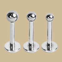 Titanium Threadless Labrets - Titanium (Bend/Push fit) Balls