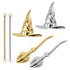 Titanium Internal Thread Labrets 1.2mm - Spellcaster VS Witch's Broomstick Halloween Chain Pack