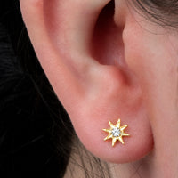 Titanium Internally Threaded Labrets 1.2mm - Jewelled Wish Upon A Star