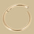 Zircon Steel Hinged Clicker Ring (Gold colour)