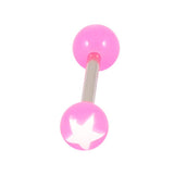 Acrylic Super Star Barbell