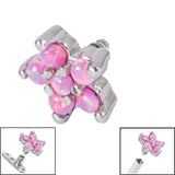 Steel Claw Set 5 Point Opal Flower for Internal Thread shafts in 1.6mm. Also fits Dermal Anchor