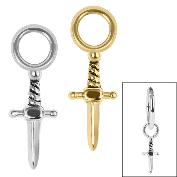 Steel Charm - Mini Dagger – TDi Body Jewellery