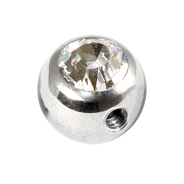 Steel Side-threaded Jewelled Balls 1.6x5mm – TDI Body Jewellery