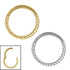 Steel Twisted Rope Hinged Clicker Ring