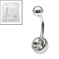 Sterile Steel Jewelled Belly Bars
