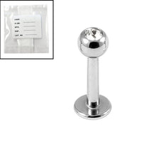 Sterile Steel Jewelled Labrets
