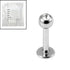 Sterile Steel Jewelled Labrets
