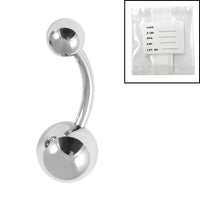 Sterile Titanium Belly Bar 1.6mm with 8-5 balls