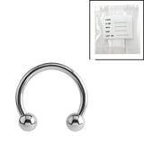 Sterile Titanium Circular Barbells (CBB) (Horseshoes)