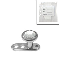 Sterile Titanium Dermal Anchor with Jewelled Disk Top