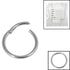 Sterile Titanium Hinged Segment Ring (Clicker)