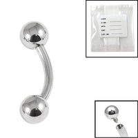 Sterile Titanium Internal Thread Curved Bar 1.6mm with 4-4 balls