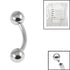 Sterile Titanium Internal Thread Curved Bar 1.6mm with 4-4 balls