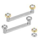 Titanium Internally Threaded Flat Surface Barbells with Titanium Jewelled Disk 1.2mm