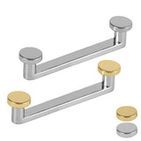 Titanium Internally Threaded Flat Surface Barbells with Titanium Disk 1.2mm