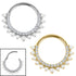 Titanium Arielle Pearl Hinge Ring