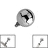 Titanium Ball for Internal Thread shafts in 1.6mm. Also fits Dermal Anchor