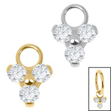 Titanium Charm - Jewelled Trinity