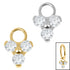 Titanium Charm - Jewelled Trinity