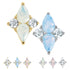 Titanium Claw Set Jewelled Vega Star Top for Internal Thread shafts in 1.2mm