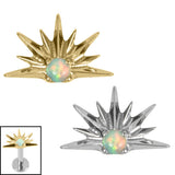 Titanium Claw Set Opal Radiant Sunset for Internal Thread shafts in 1.2mm