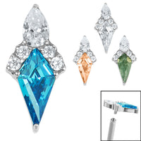 Titanium Claw Set Stella Jewelled Kite for Internal Thread shafts in 1.2mm