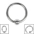 Titanium Hinged Ring with Ball